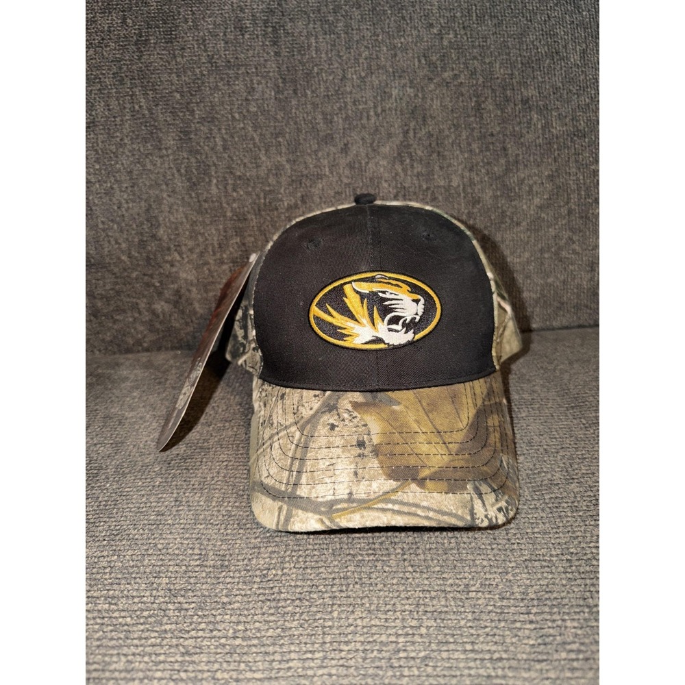Missouri Tigers Hat Cap Strap Back Mens One Size Camo Black NCAA K-Products